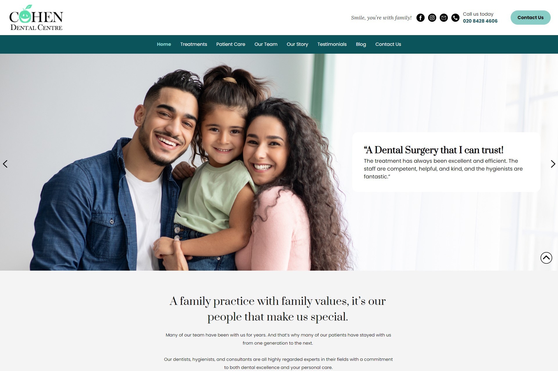 A website design by it'seeze Watford
