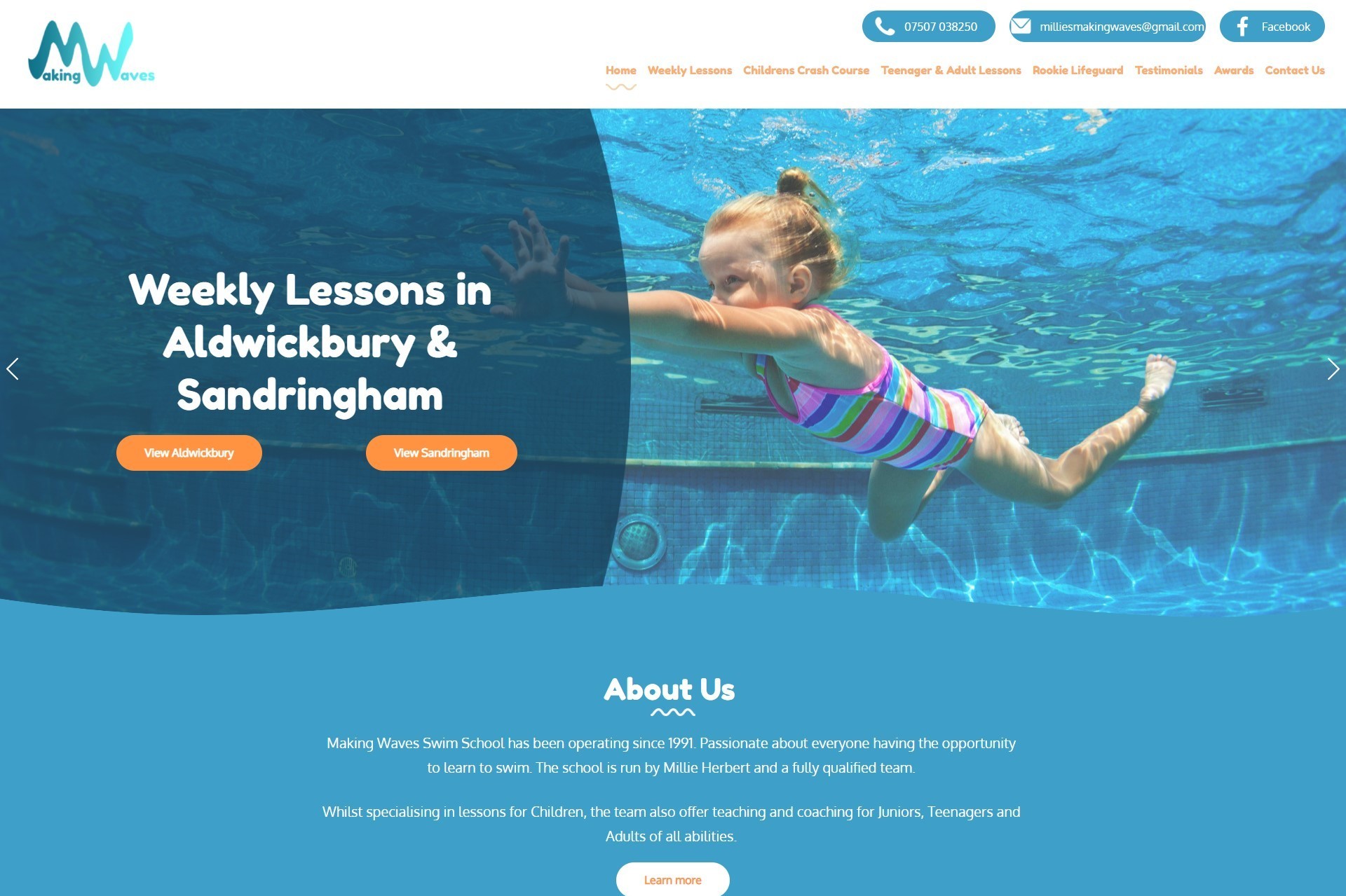 A website design by it'seeze Watford